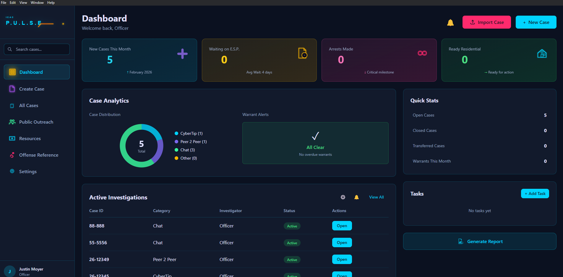 P.U.L.S.E. Dashboard